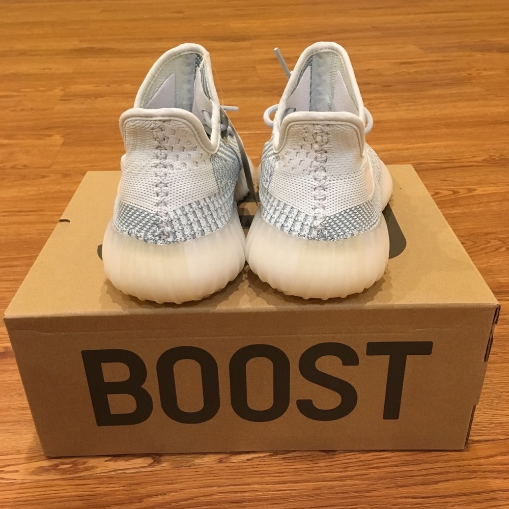 Adidas Yeezy Boost 350 V2 Cloud White Sz 8.5 WMNS - Picture 5 of 8